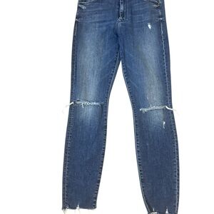 Mother Blue Distressed Women Jeans Size 28